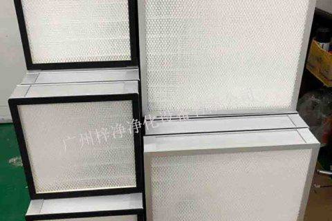 食品生产企业的洁净车间组合式中效过滤器+无隔板高效过滤器