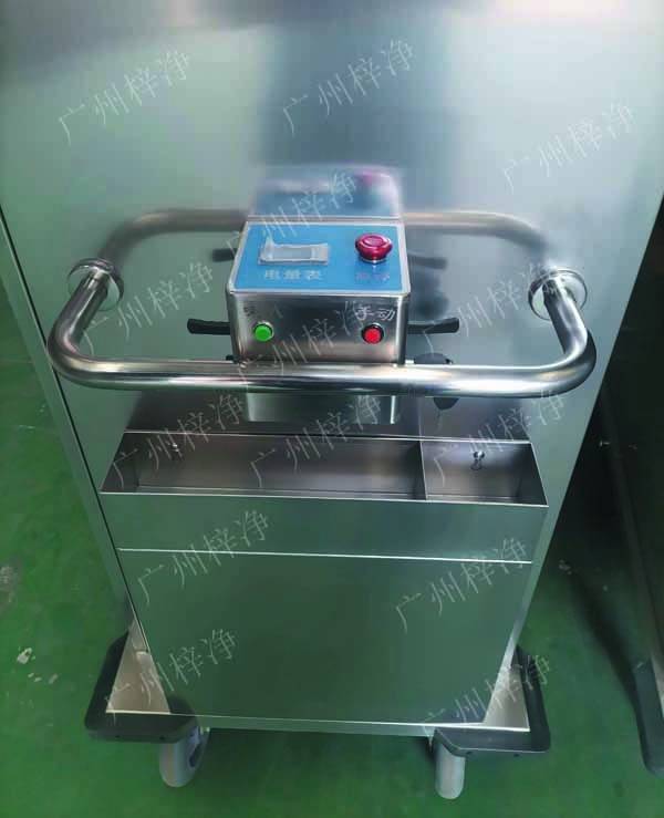 密闭式灭菌器械物品电动转运车产品结构细节 密闭式灭菌器械物品电动转运车产品结构细节